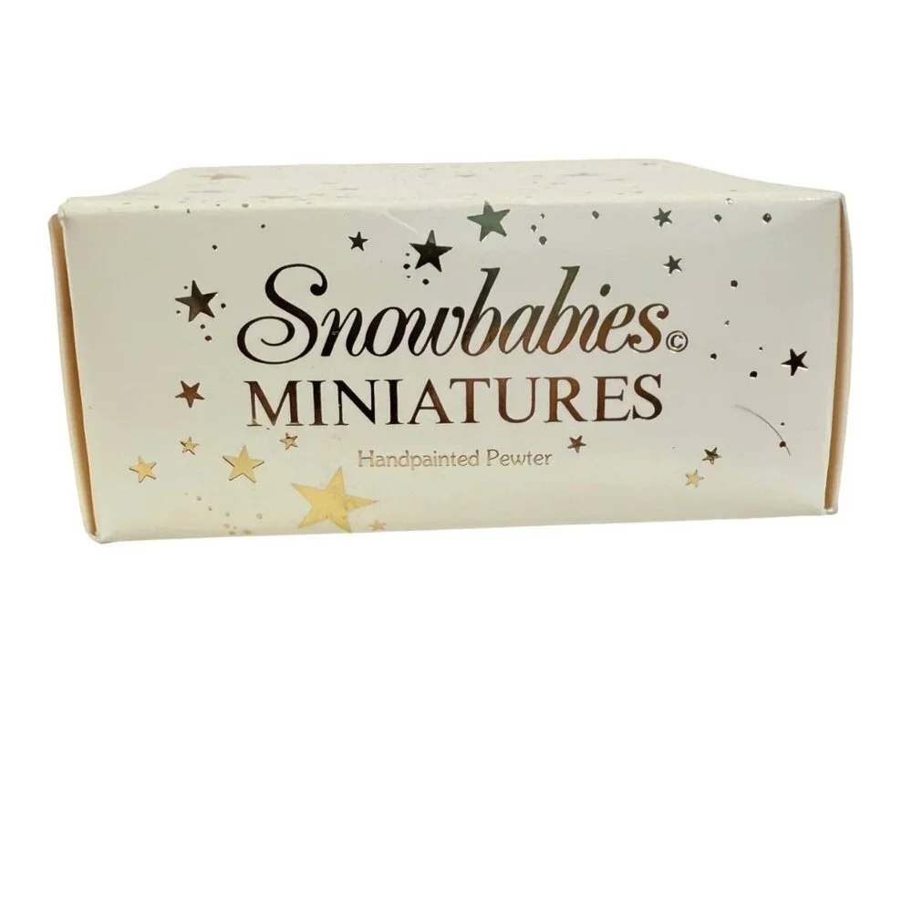 Dept 56 Snowbabies Miniatures Polar Bear Express Handpainted Pewter Figurine Box